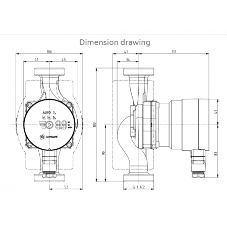 NMT MINI PRO 25/60-180  circulating pump